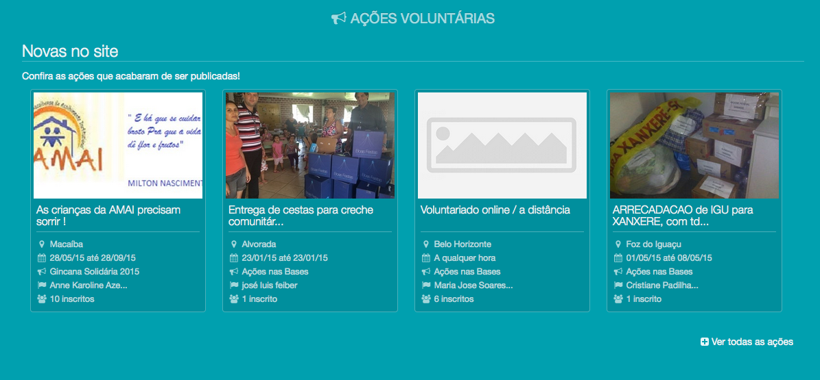 Portal Voluntariado Azul